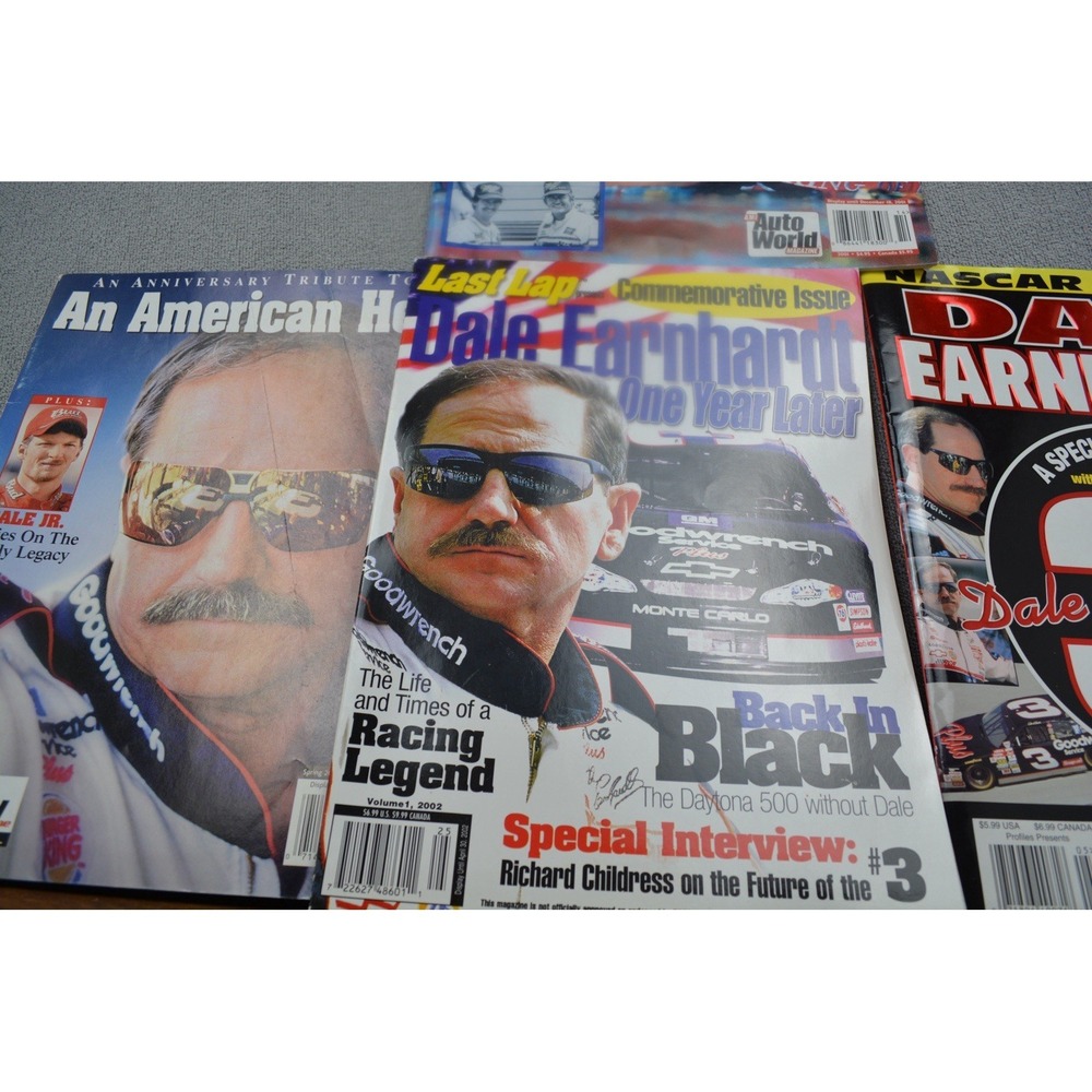 Dale Earnhardt Tribute Lot 4 Magazines Commerative NASCAR